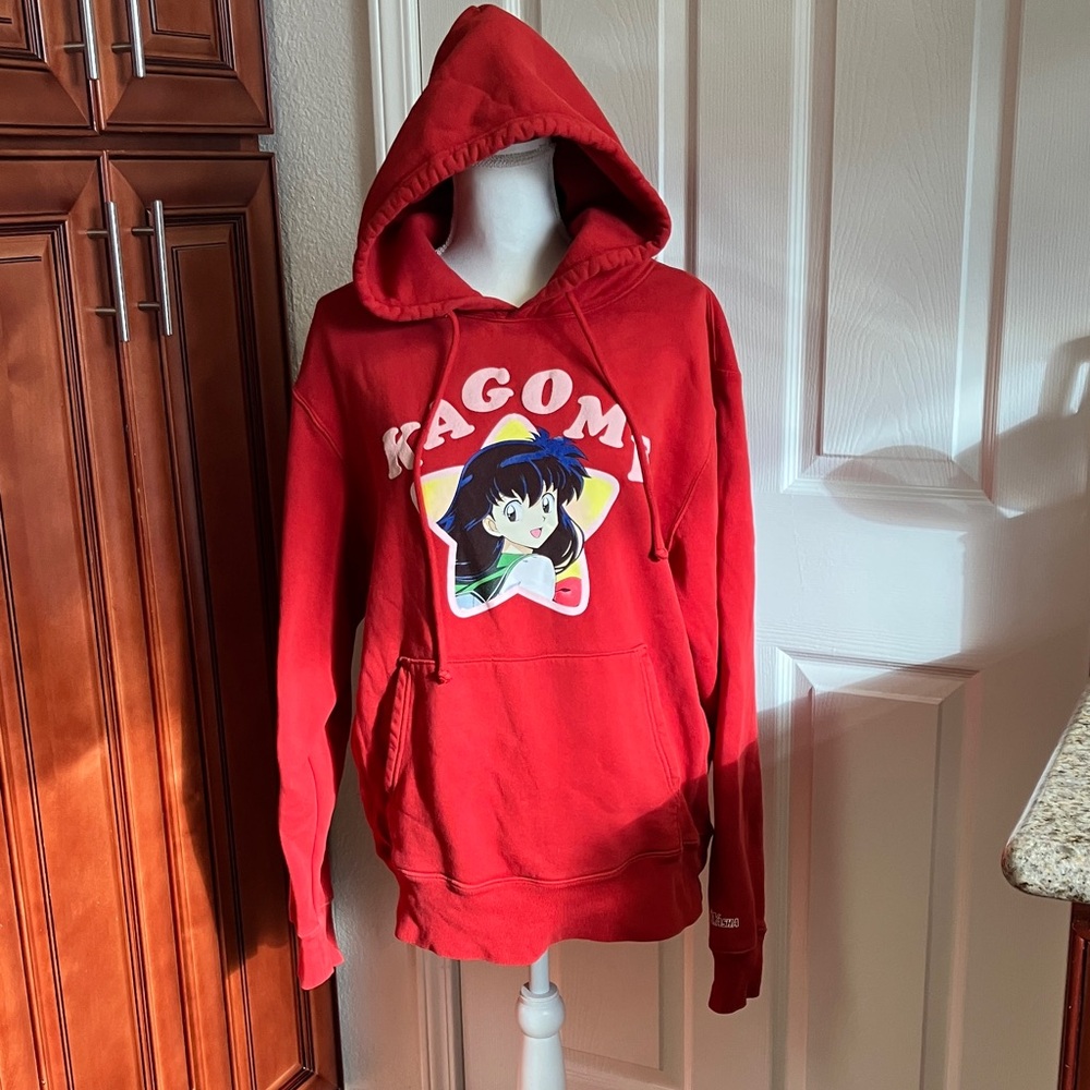 Vintage InuYasha unisex Red Kagome Graphic Hoodie Size:M